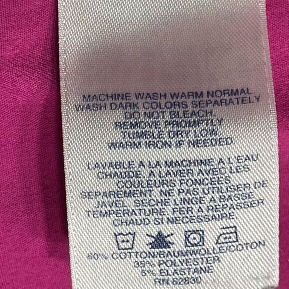 Lands End Womens Button Down Pink Shirt Wing Cuffs Plus Size 26W u - Picture 8 of 8